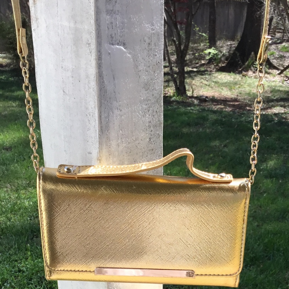 Gold Phone Crossbody